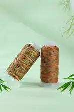 ダイカットビーズ編み糸【DIY・手作りブレスレット用・カラフルなナイロン製】