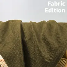 金色の甲骨文デザイン 天絲混紡生地【高級感あるデザイナー素材・DIY用・ワンピースとコート】（セットアップ対応）
