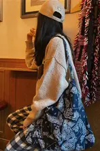 カシューナッツフラワー帆布バッグ【春夏向け・韓国デザイン・選べるスタイル】