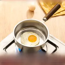 304不鏡鋼のフライパン【卵焼き・ステーキ調理用・ノンスティック】