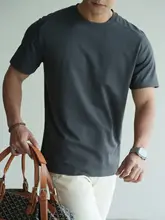 半袖Tシャツ メンズ モダールコットン混 ラグランスリーブ コンパクトネック ストレッチ 通気性 カジュアル スポーツ ジム 夏