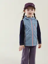 春用キッズアウトドア風防ハーフベスト【フード付き・防風・おしゃれデザイン】（セットアップ対応）