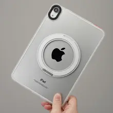 アルミ合金製 iPad用スタンド【360°回転・貼り付け式・便利】