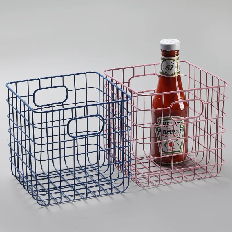 Kens メタル収納バスケット【北欧風・化粧品整理用・バスルーム・デスクトップ用】