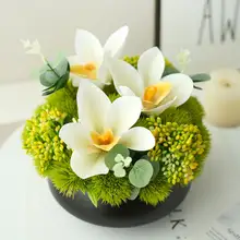 高級感あるフェイク蘭の花飾り【インテリア・テーブルデコレーション・グリーン植物】
