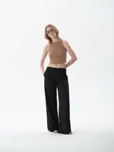 青果襟のスーツパンツ【二部式・洗練されたデザイン】（セットアップ対応）