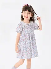 女の子用 花柄ワンピース【夏用・薄手・プリンセススタイル】