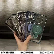 金属スタンド対応スマートフォンケース【透明感のある高級感・衝撃吸収・全包囲設計・男女兼用】