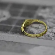 エジプトのホルスの目デザインのリング【１８Kゴールドカラー・異国情緒漂うスタイル】