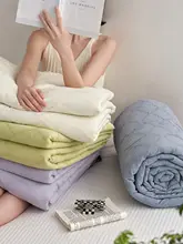 夏用薄手コットン布団【抗菌・通気性・洗濯可能・涼感】
