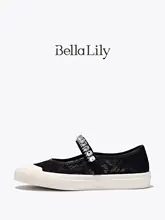BellaLily春の新作レースメリージェーンシューズ