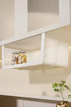 キッチン用吊り下げ収納ラック【穴あけ不要・キャビネット下使用・スペース活用】