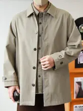 秋用中長丈バルマカーンコート【男性用・クラシックデザイン・文職スタイル】