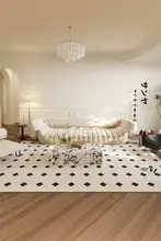 おしゃれなシンプルデザイン！法式ラグ【リビング・和のテイスト・洗濯不要】