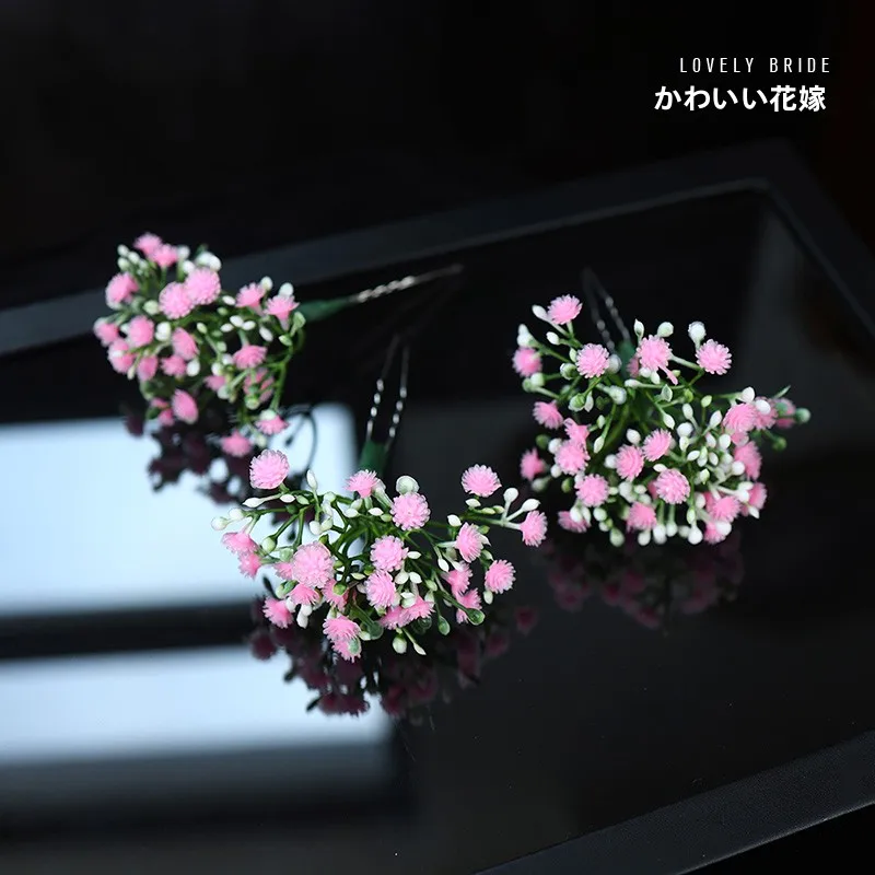 かぎ針編み ヘアゴム 花 と ヘッドドレス 生花 の違いを解説：マチエッセンス フェイクフラワーヘッドアクセサリーの実用性