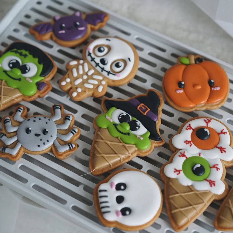 ハロウィン用 クッキー型セット：蜘蛛・コウモリ・南瓜デザインのクリエイティブベーキングセット