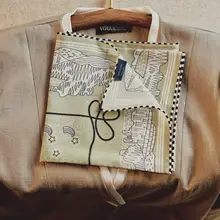 高級感ある純絹ストライプスカーフ【女性用・首巻き対応・洗練されたデザイン】