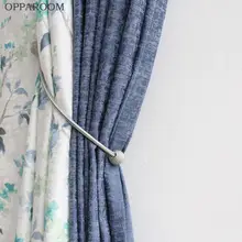 穴あけ不要カーテン固定器【リネン風・マグネット付き・収納用】
