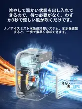 ペット用冷却ファン【夏用・小型・水補給可能】