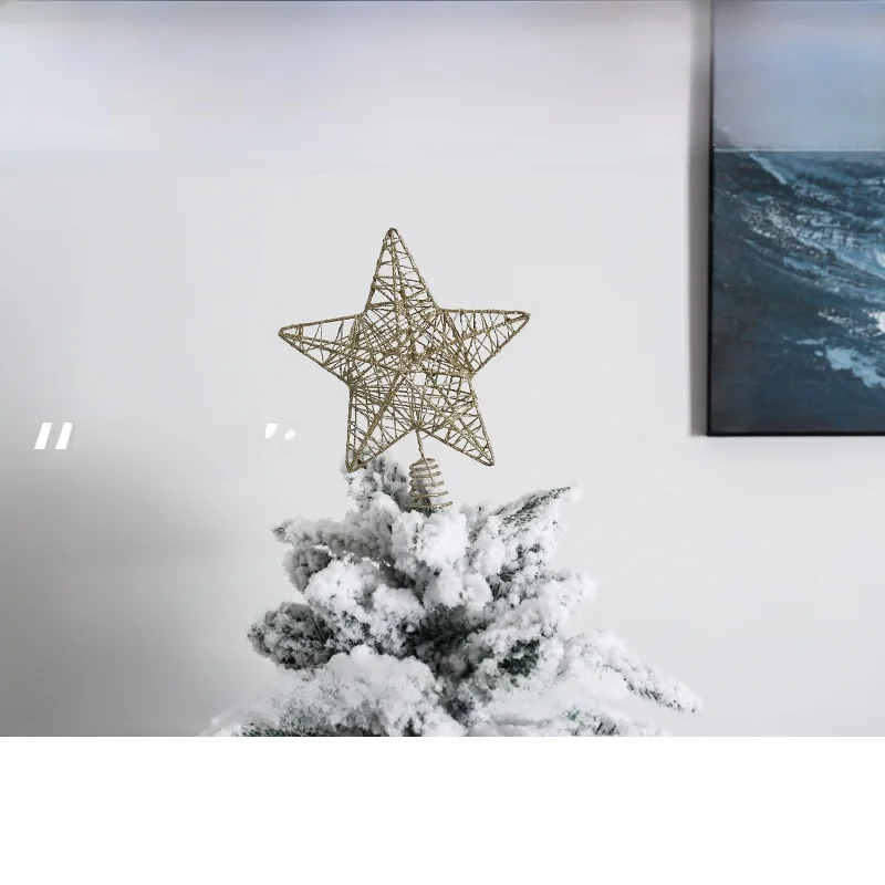 クリスマスツリー 装飾アクセサリー DIYフェンス 手作りで楽しめる星型飾り