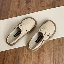 夏用透気性の高いコットンリネン製サンダル【女性用・柔らかな底・つま先付き】