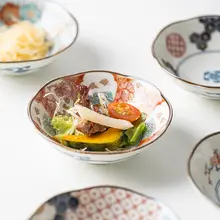 美濃焼陶器の食器【古伊万里調のデザイン・ディップ皿・サイドボウル対応】