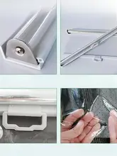 透明ロール風よけカーテン【冷蔵庫用・断熱効果・夜間使用可】