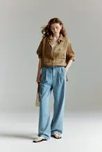 コットン使用のストレートシルエットデニムパンツ【感・ヴィンテージスタイル】