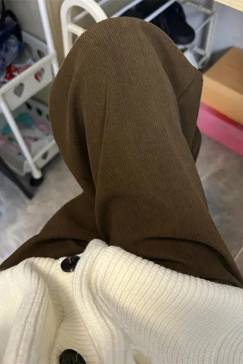コーデュロイワイドレッグパンツ【秋冬・加绒・ハイウエスト・フィット】（セットアップ対応）