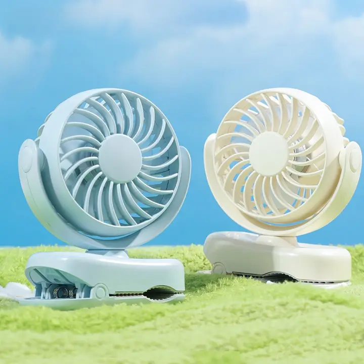 静音ミニクリップファン【デスク用・USB接続・軽量・屋外使用可能】