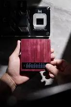 MUVNA 木製ミニコーヒー豆電子スケール【ウォールナット・スマートハンドドリップ用・タイマー付き】