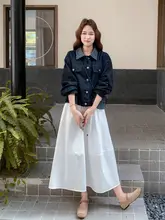 デニムジャケットとスカートの2点セット【春秋用・女性・カジュアルスタイル】（セットアップ対応）