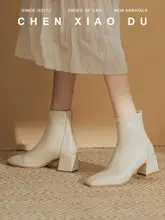 加绒ショートブーツ【黒・女性用・中ヒール・通勤向け】
