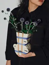 手作りの陶器の花瓶【創造的なデザイン・インテリア装飾用】