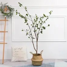 フェイク緑植物 椿の木【インドア装飾・リビングルームや店舗用】