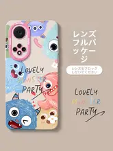 Huawei nova 12活力版対応 ケース【フルカバー・カートゥーンデザイン・液体シリコン製】