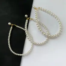 925純銀18Kゴールドコーティング 正円パールブレスレット【レトロデザイン・女性用】