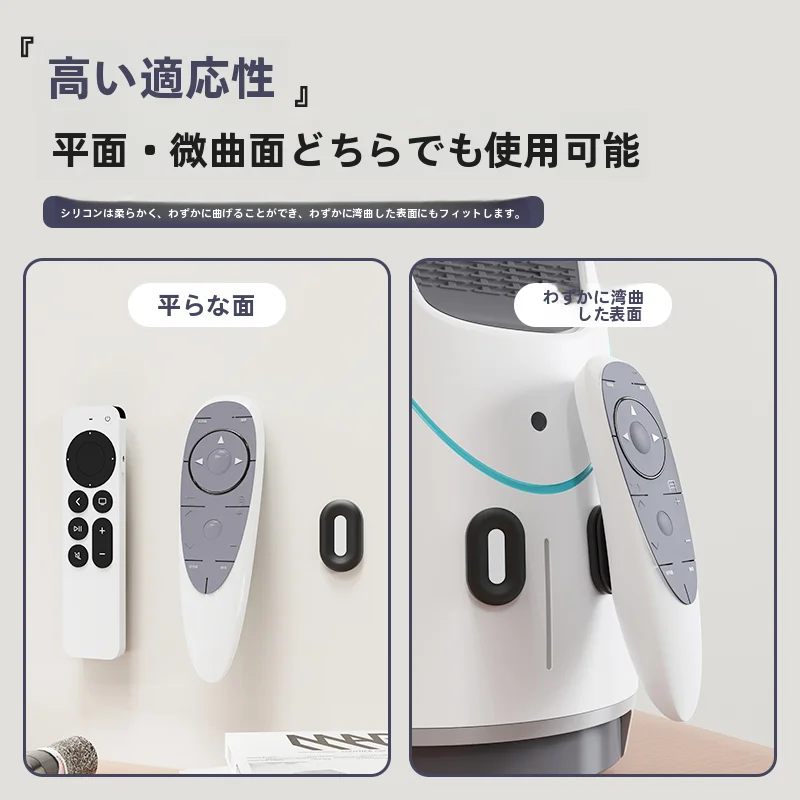 テレビ・エアコン用リモコンホルダー【磁気吸着・穴あけ不要・強力吸盤】