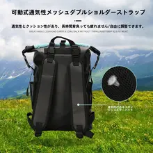 防水 ダブルショルダーバッグ【カーボンファイバー・透明窓付き・アウトドア用】