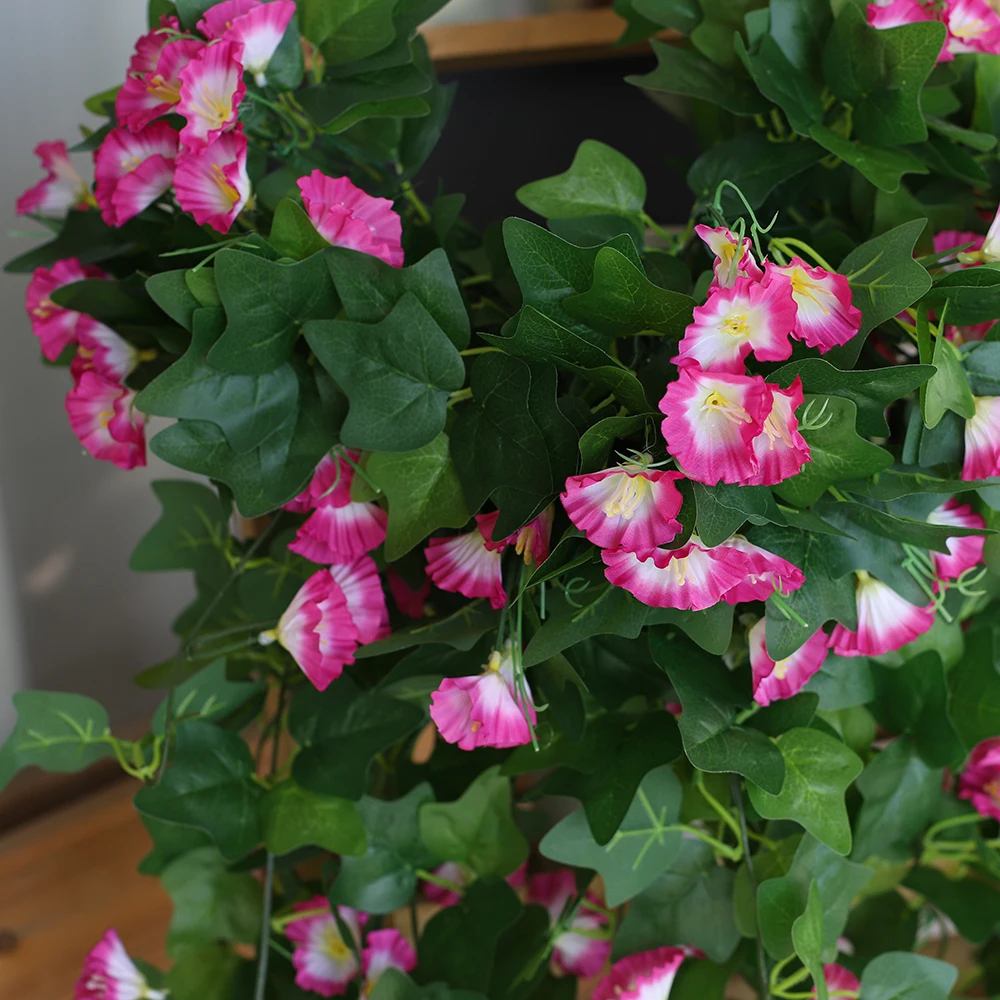 あつ森 つる どうじゅう：壁面装飾用の人工フラワー ヒルガオ風つる植物の実用性と使い方
