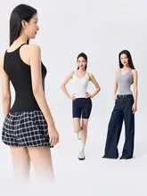 背中美人デザイン！胸パッド付きタンクトップ【春夏用・洗濯機対応】