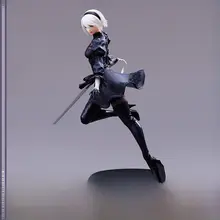 ニーアオートマタ 2B フィギュア【マスクなし・高品質ディテール】