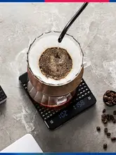 タッチスクリーン式電子コーヒースケール【充電式・タイマー機能付き】