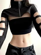 アニメ風ダークスタイル女性用レースハロウィンコスチュームショートジャケット