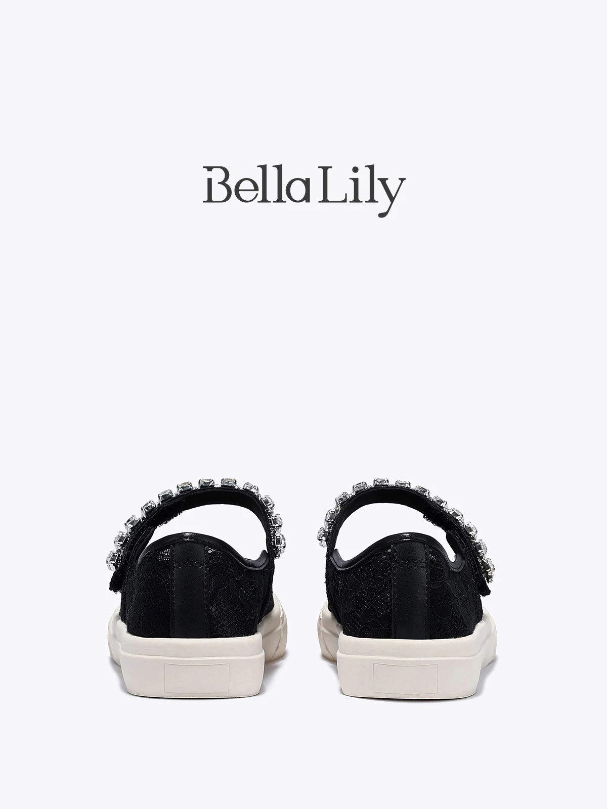 レースアップシューズ レディース 人気モデル：BellaLily 春の新作レースメリージェーンシューズ