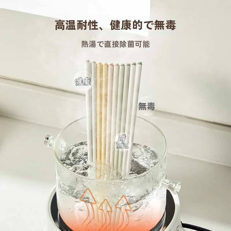 持ちやすい箸とは？輕奢風の高温耐性箸が家庭での使い勝手を向上