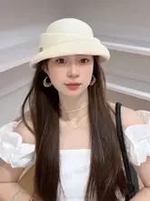 春夏用エレガントなブリム付きハット【通気性・スタイリッシュデザイン】