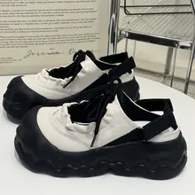 おしゃれな大頭デザインのサンダル【真皮・通気性・マリージェンスタイル】