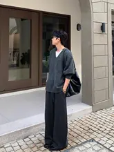 おしゃれなチェック柄パンツ【ブラック・フィット・ストレートレッグ・カジュアル】（セットアップ対応）