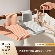 家用衣類ハンガー【無痕・肩部分滑り止め・頑丈・厚手】